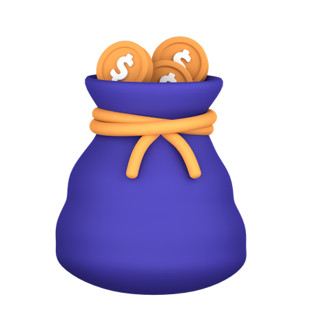 Bolsa de dinheiro  3D Icon