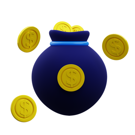 Bolsa de dinheiro  3D Icon