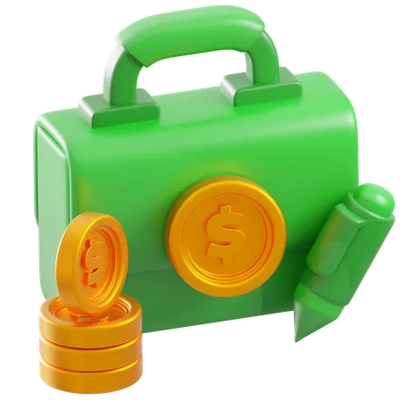 Bolsa de dinheiro  3D Icon