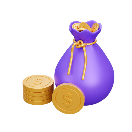 Bolsa de dinheiro  3D Icon