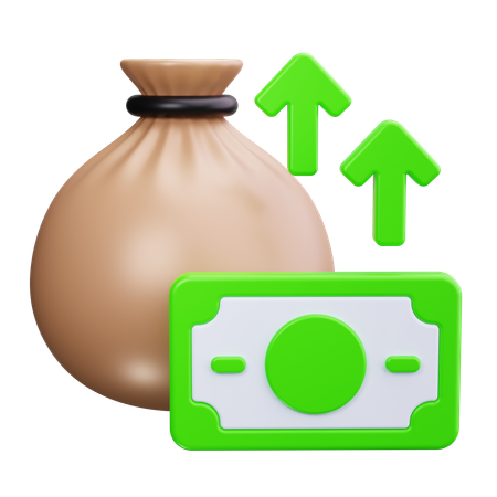 Bolsa de dinheiro  3D Icon