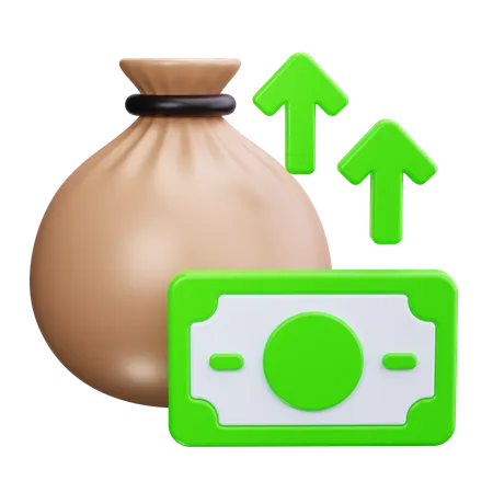 Bolsa de dinheiro  3D Icon