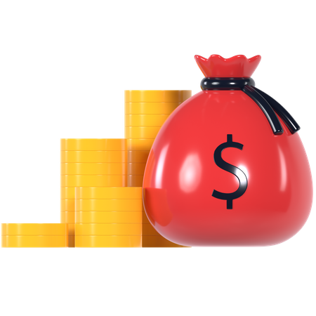 Bolsa de dinheiro  3D Icon