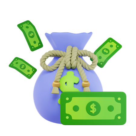 Bolsa de dinheiro  3D Icon