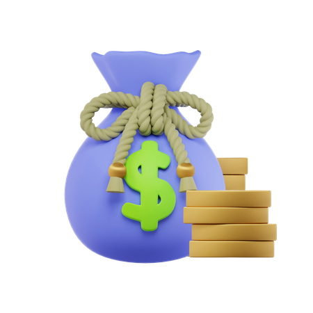 Bolsa de dinheiro  3D Icon