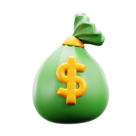 Bolsa de dinheiro  3D Icon