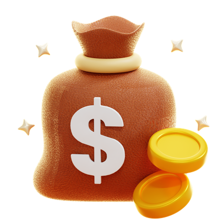 Bolsa de dinheiro  3D Icon