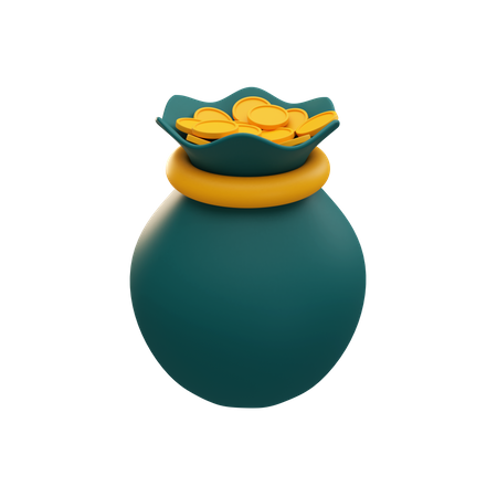 Bolsa de dinheiro  3D Illustration