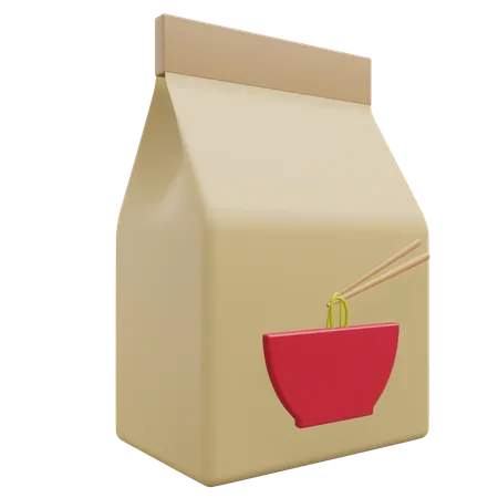 Bolsa de fideos  3D Icon