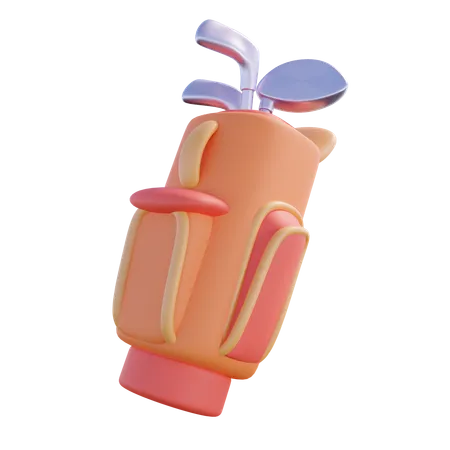 Bolsa de golf  3D Icon