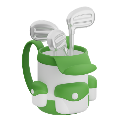 Bolsa de golf  3D Icon