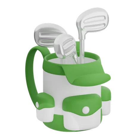 Bolsa de golf  3D Icon