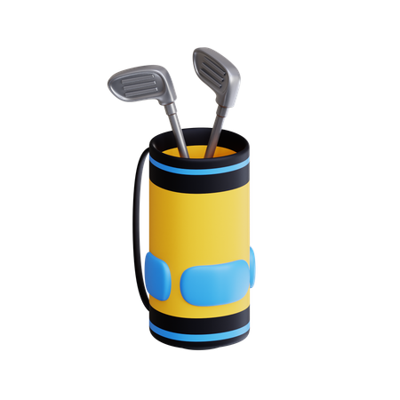 Bolsa de golf  3D Icon