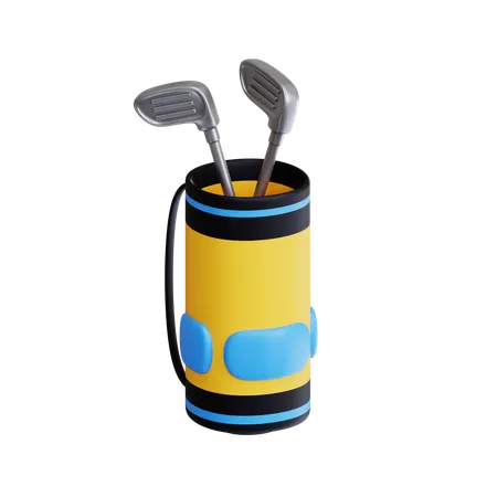 Bolsa de golf  3D Icon