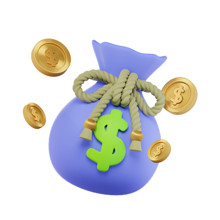 Bolsa de moedas  3D Icon