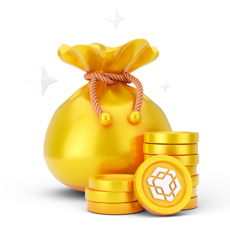 Bolsa de moedas binance  3D Icon