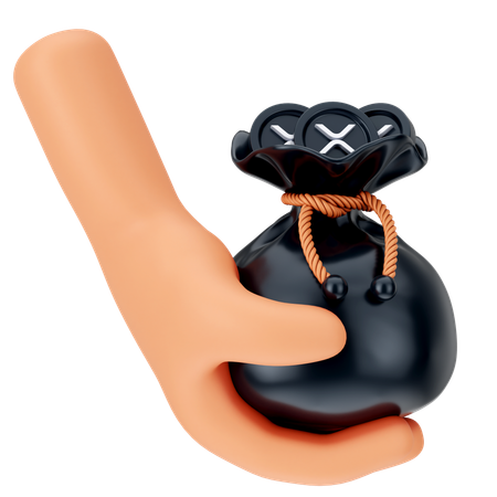 Bolsa de moedas ripple  3D Icon