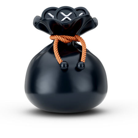 Bolsa de moedas ripple  3D Icon
