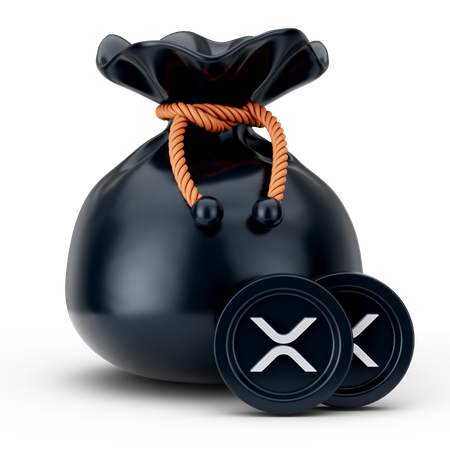 Bolsa de moedas ripple  3D Icon