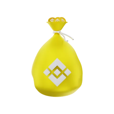 Bolsa de monedas binance  3D Illustration