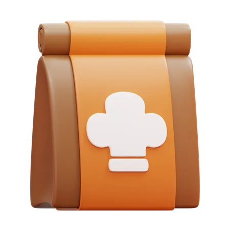 Bolsa de papel  3D Icon