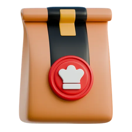 Bolsa de papel  3D Icon