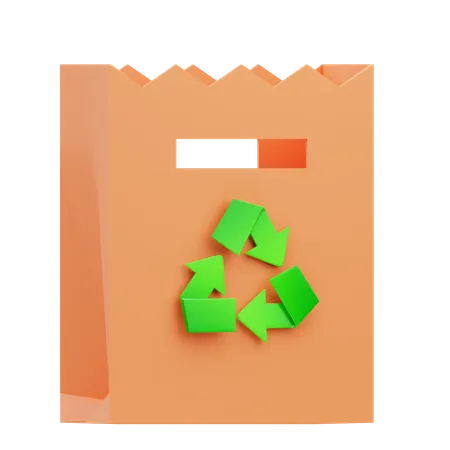 Bolsa de papel  3D Icon