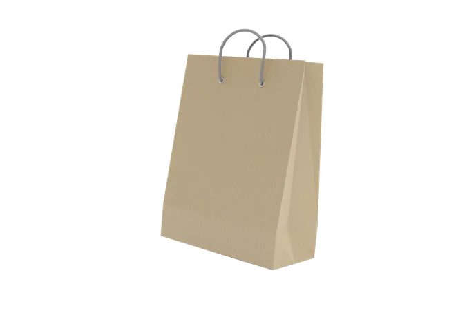 Bolsa de papel de compras  3D Icon