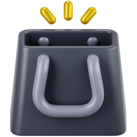 Bolsa de papel vacia  3D Icon