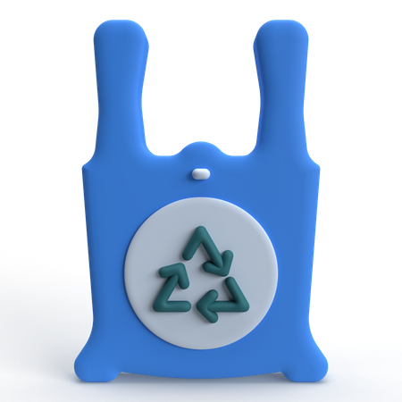Bolsa de plastico reciclado  3D Icon