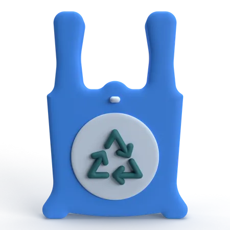 Bolsa de plastico reciclado  3D Icon