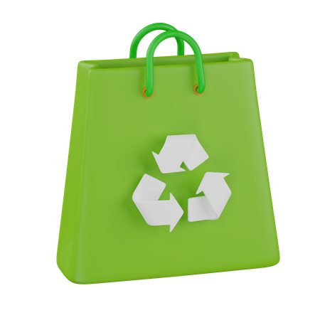 Bolsa de reciclaje  3D Icon