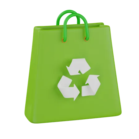 Bolsa de reciclaje  3D Icon