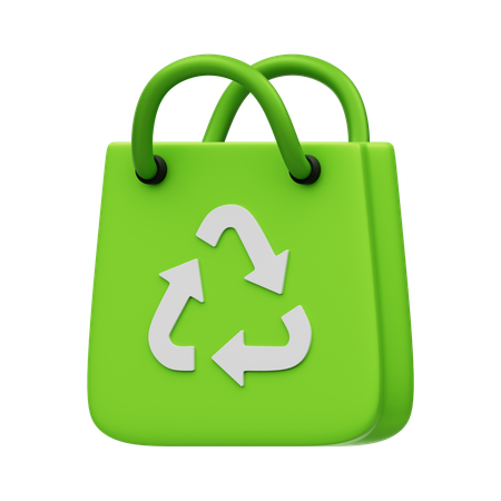 Bolsa de reciclaje  3D Icon