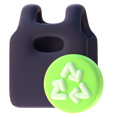 Bolsa de reciclaje  3D Icon