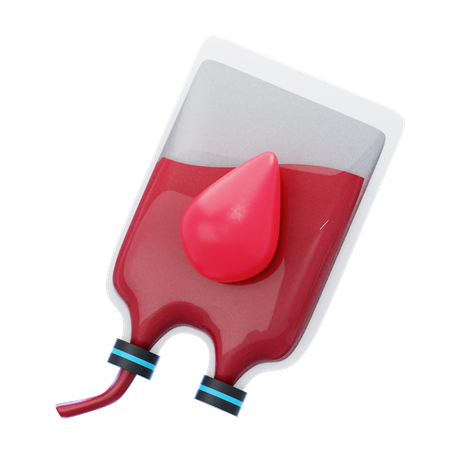 Bolsa de sangue  3D Icon