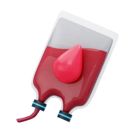 Bolsa de sangue  3D Icon