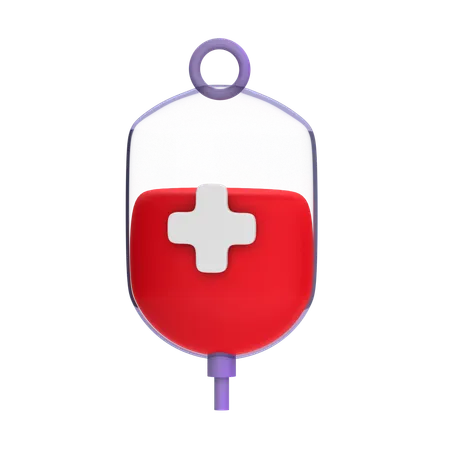 Bolsa de sangue  3D Icon