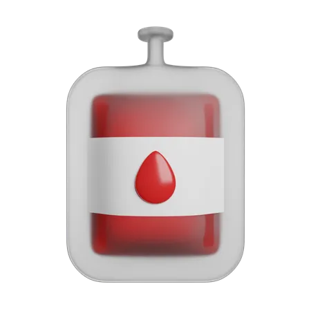 Estoque De Bolsas De Sangue 3D Icon