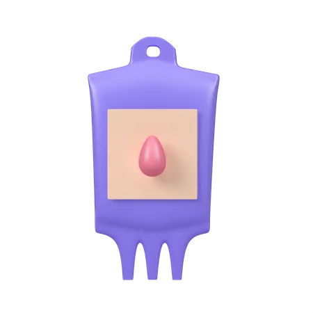 Bolsa de sangue  3D Icon