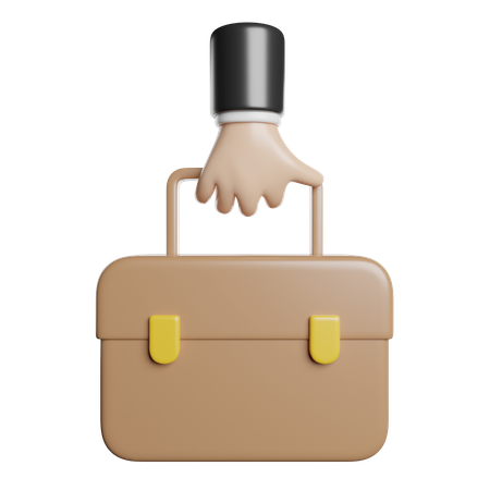 Segurando bolsa  3D Icon