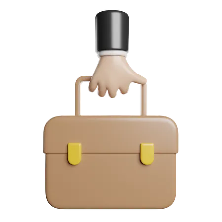 Segurando bolsa  3D Icon