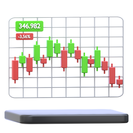 Bolsa de Valores  3D Icon