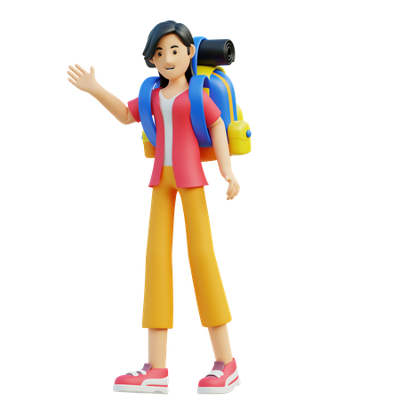 Bolsa de viagem feminina  3D Icon
