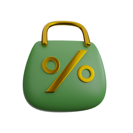 Bolsa de desconto  3D Icon