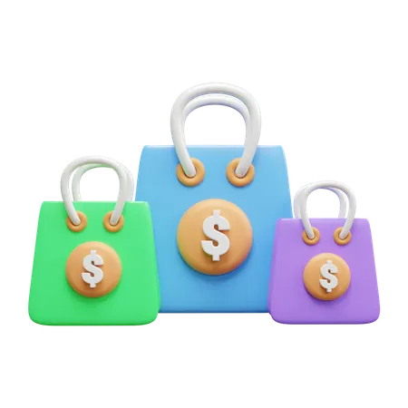 Bolsa de desconto  3D Icon