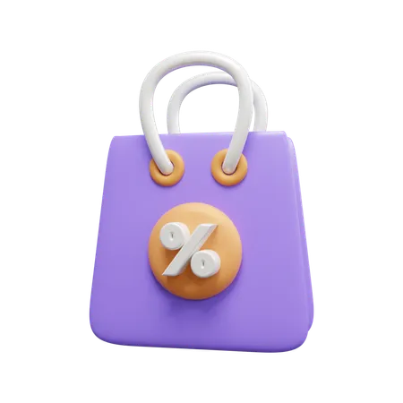 Bolsa de desconto  3D Icon