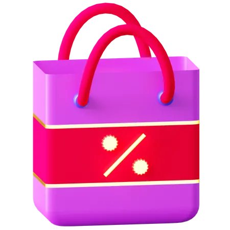 Bolsa de desconto  3D Icon