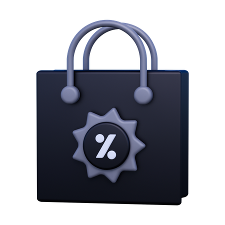 Bolsa de desconto  3D Icon