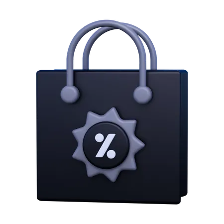 Bolsa de desconto  3D Icon